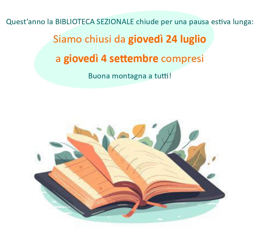 CHIUSURA ESTIVA BIBLIOTECA SEZIONALE