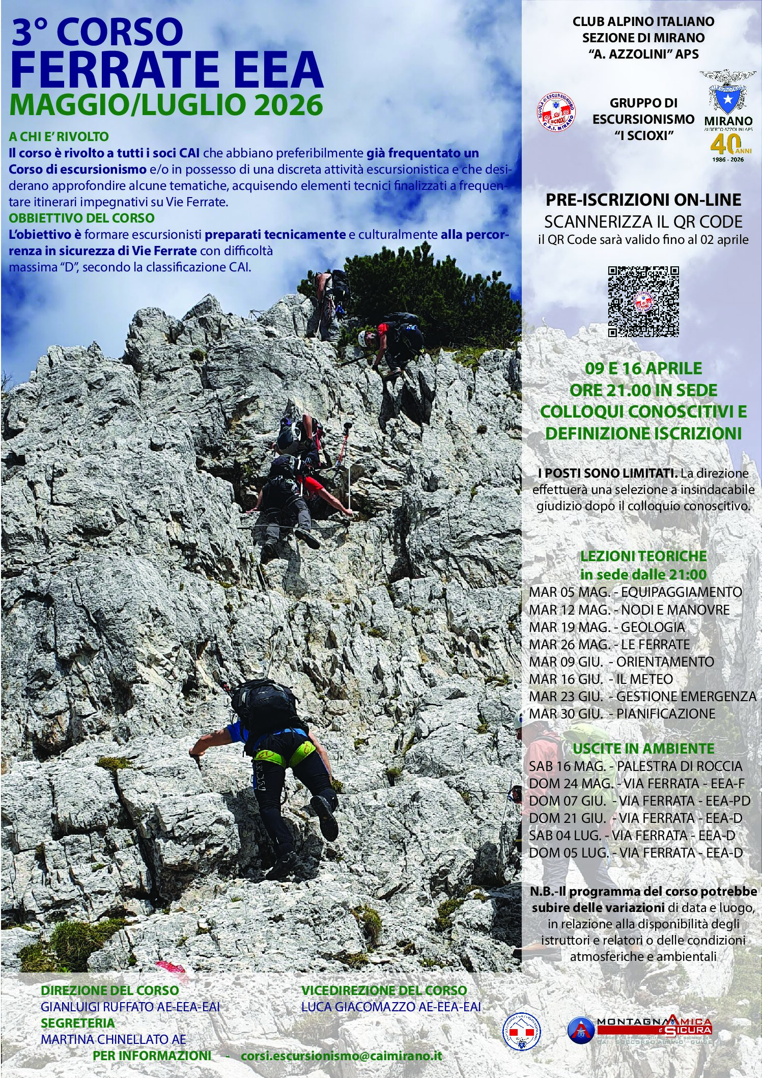 3° CORSO FERRATE “EEA” 2026